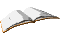 Six pixelated views of a book's cross-section showing page curvature and spine details against gray background.