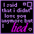 Pixelated text-based buddy icon with purple and pink lettering on black background, showing two animation frames of a romantic confession phrase with heart symbols.