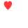 Pixelated heart shapes in red and pink hues arranged in multiple configurations on a gray background, varying in size and overlap.