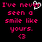 Pixelated text in bright pink on black background with white heart symbol and <3 emoticon.