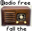 Animated contact sheet of a vintage radio icon with changing text across 9 frames, each showing brown wooden radio with speaker grille and knobs on white background.