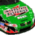 Animated contact sheet of a green race car icon with red number 18, showing frame-by-frame changes in the car's position and visible text elements.