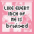 Pixelated text on pink background with red accent in 'bruised' across nine positions