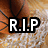 A basketball with white netting and black lines, overlaid with text reading R.I.P, Julie, and 4/20/07 in white pixelated font with black outlines.