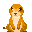 Pixel art of a brown cartoon animal with light pink underbelly in multiple poses on gray background
