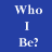 Blue background with white text reading "Who I Be? That Mutha Fuckin" and large letters "IMP" below, plus a small photo of a person in a white shirt and tie.