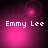Four display a pink-hued animated icon with 'Emmy Lee' text, featuring shifting light effects and circular glows