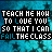 Pixelated text on black rectangles over a blue starry background, with animated color changes in the word 'FAIL' and 'LOVE'.