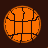 Pixelated orange globe with black lines on dark brown background, next to red text reading "Go Newport All-Stars" in three stacked lines