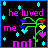 Pixel art icon with black background, cyan diamond shapes scattered around, green plant stem with heart-shaped flowers in purple, blue, red, yellow, and pink hues.