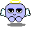 Pixelated angel icon with yellow halo, white wings, and purple body showing multiple facial expressions including neutral, smiling, crying, and sad states.