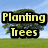 A four- shows a tree on a grassy field under a blue sky, with text and symbols changing