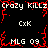 Pixelated text and red splatter effects on a black background, with repeated phrases in white block letters.