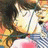 A 48x48 pixel animated buddy icon featuring a cartoon character with brown hair and yellow clothing on the left, paired with text reading "Anime IM" and "c0m" on a black background to the right.