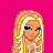 Pixel art contact sheet showing a blonde woman in bikini with text "sweet beach babe" on pink background, multiple frames visible as animation sequence.