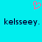 A static image with a cyan background featuring two identical pixelated text strings and a pink heart symbol above them.