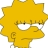 Pixelated yellow cartoon character with spiky hair, white eyes, and a neutral expression, cropped to show head and shoulders.
