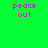 Green background with pink pixelated text 'peace out' and blue-green gradient circular effects in four quadrants.