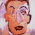 Pixelated cartoon-style portrait of a person with exaggerated facial features, orange skin tones, and purple background elements in a 50x50 icon format.