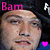 A 50x50 pixel animated buddy icon featuring a contact sheet of two frames showing the same person's face with