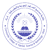 Circular blue and white pixelated icon with layered rings, central emblem, and symmetrical design elements.