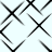 Black and gray geometric shapes form a repeating pattern of intersecting lines and squares on a light background.