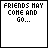 A 5x5 contact sheet of animated frames from a pixel-art buddy icon showing text changes and heart animations on a gray background.