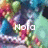 Pixelated image with vibrant multicolored background and white text reading 'kloko' in the center.