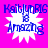 Four identical pixelated icons on a bright pink background, each featuring blue text and white starburst shapes.