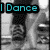 A four- of grayscale images with colored text overlays showing a person in various poses and expressions