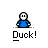 Animated contact sheet of a pixel art character in blue shirt with white face, showing sequential frames of motion including raised arms and small yellow-green object interaction against gray background.