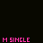 A 3x3 contact sheet of animated frames showing variations of the phrase "IM SINGLE" in pink pixelated text on a black background, with one frame containing a small heart symbol.