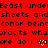Red background with black text repeating 'Beast under sheets and conor being pracits what are do i ware' in pixelated font, featuring white heart symbols replacing some letters.