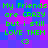 Green pixelated text on a blue and pink checkered background repeats 'My Friends are CRAZY but i still LOVE THEM' with two '<3' symbols below.