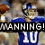 Pixelated image of a football player in blue uniform with number 10, overlaid with bold text reading 'MANNING!' on black banner.