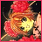 A pixelated character with closed eyes and a red headpiece, holding a glowing yellow star against a dark background.