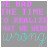 Static pixelated image with purple text on gray background and cyan handwritten-style word at bottom.
