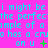 Cyan text on bright pink background with green and cyan symbols changing across three