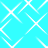 A static pattern of white pixelated diamond shapes on a cyan background with no visible text or distinct subjects.