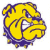 Pixelated yellow and purple icon with abstract curved shapes forming a stylized figure or logo, no visible text or distinct facial features.