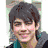 Pixelated collage of four distinct sections featuring a person with dark hair, text overlays in blue and green, and question marks on white background.