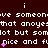 Dark brown background with repeated white text and pink star-like symbols, showing a static image of pixelated characters.