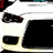 White vehicle with black windows and red accents, shown in two slightly different positions with visible pixelation.