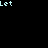 Pixelated text fragments arranged on a black background with a gray rectangle in the bottom right corner.
