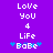 Pixelated text and symbols on a solid purple background with white and blue elements.