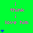 Green background with pink text 'i think i love him' and blue heart symbols in a pattern, showing animation changes in heart count