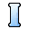 Four pixelated blue with black outlines arranged in a on a gray background, each showing slight variations in shape and pixel density
