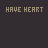 Animated sequence of pixelated text 'HAVE HEART' with scattered yellow-green dots forming partial words across frames.