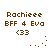 Brown pixelated text and symbols on white background with animated dot patterns shifting across four views.