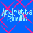 Blue background with red diamond pattern and light blue text reading 'Andretta Fresilla' in four identical quadrants